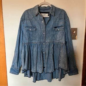 We The Free by Free People Dylan babydoll style top! Size M